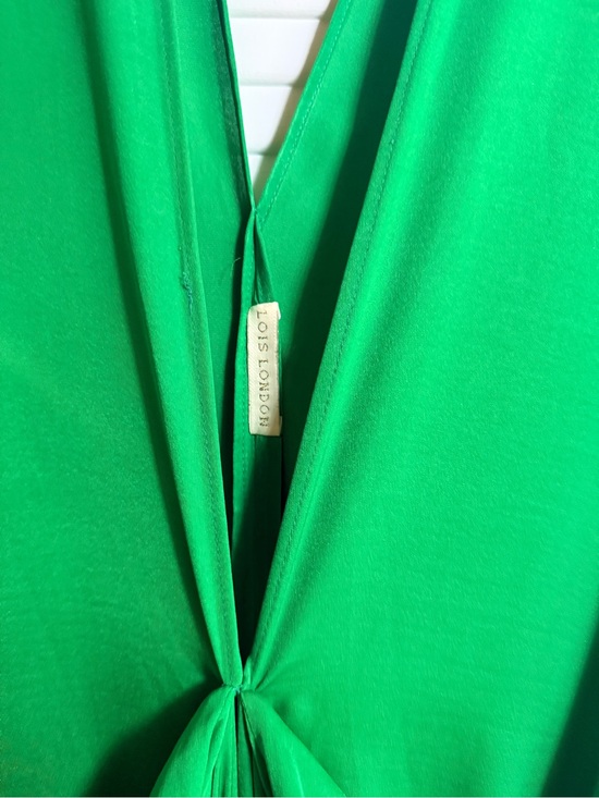 lois london Dresses & Skirts - Green Maxi Dress - V-Neck Twist Front